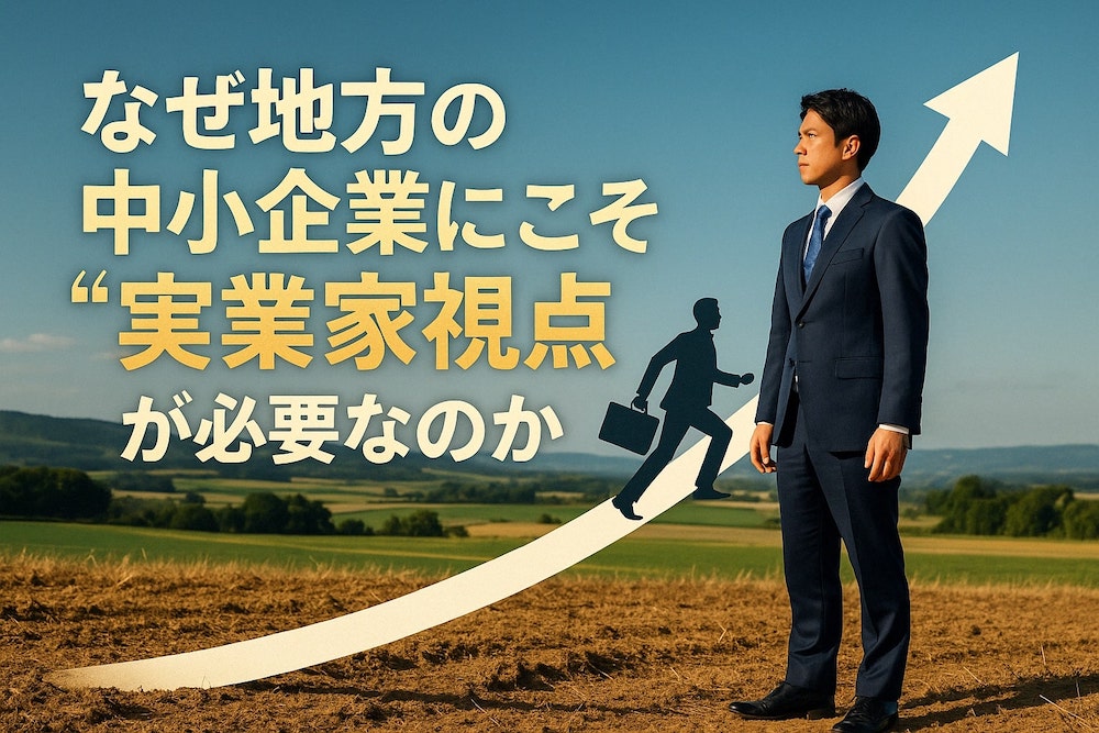 なぜ地方の中小企業にこそ“実業家視点”が必要なのか